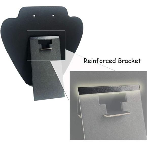 6 Pieces Black Velvet Necklace Display, Jewelry Display for Selling and Shows - Picture 4 of 6